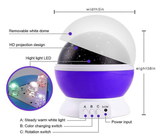 Star Moon Night Light